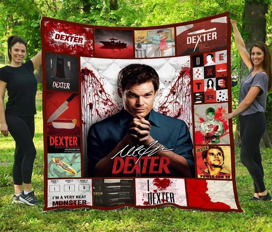 Discover Dexter TV Series Fleece Blanket, Dexter Vintage Movie Throw Blanket For Bed Couch Sofa, Gifts For Fan Lovers, Christmas Party 2025