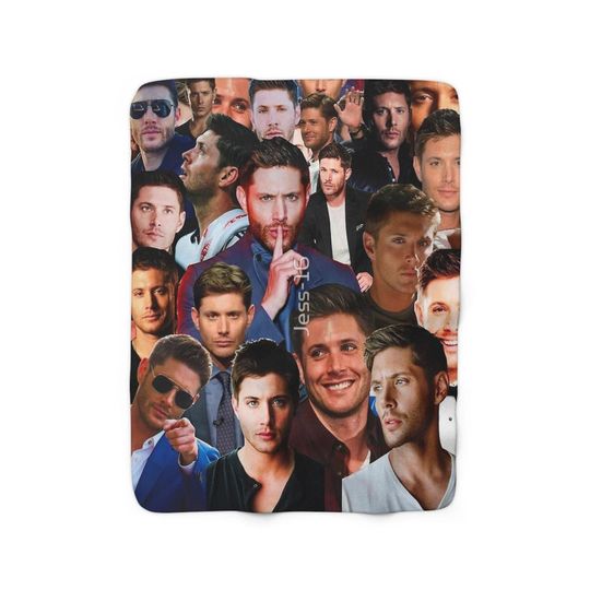 Discover Jensen Ackles Photo Fleece Blanket, Jensen Ackles Actor Throw Blanket For Bed Couch Sofa, Christmas Vintage Gifts 2025 For Fan