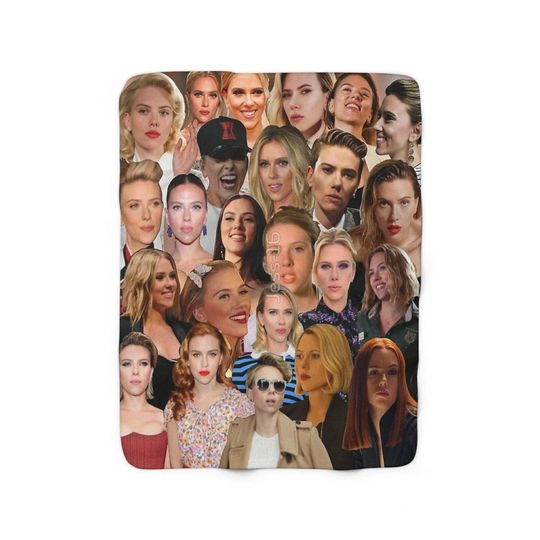 Discover Scarlett Johansson Photo Fleece Blanket, Scarlett Johansson Actor Throw Blanket For Bed Couch Sofa, Christmas Vintage Gifts 2025 For Fan