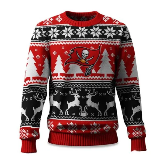 Christmas Buccaneers Reindeer Football Ugly Sweater, Christmas Gift
