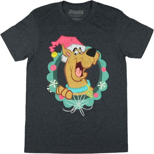 Scooby-Doo Christmas Santa Hat Short Sleeve T-Shirt for Men