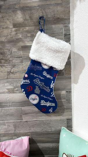 Discover Los Angeles Dodgers Christmas Stocking Baseball Sports Gift