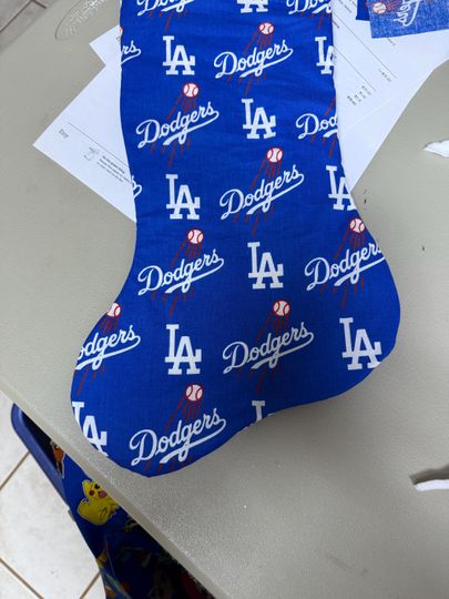 LA Dodgers Christmas Stocking