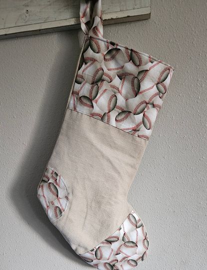 Discover Baseball Stocking sports lover Christmas Stocking baseball Patchwork Christmas Stocking baseball lovers gift Christmas Stocking