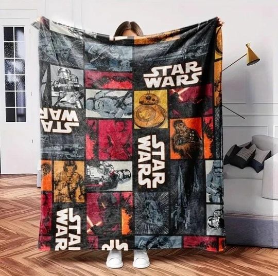 Discover StarWars Fleece Blanket, Darth Vader AT AT Skywalker Throw Blanket For Bed Couch Sofa,Disneyland Movie,Galaxy Edges, Christmas Blanket Gifts