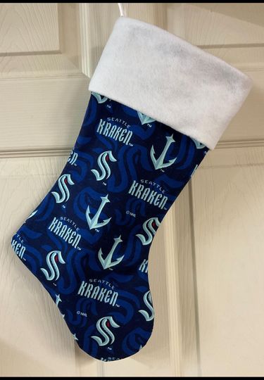 Discover Seattle Kraken Christmas Stocking