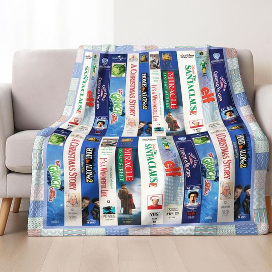 Discover Classic Christmas Movie Blanket, Funny Movie Throw, Holiday Movie Blanket, Christmas Gift, Gift For Fans, Family Blanket
