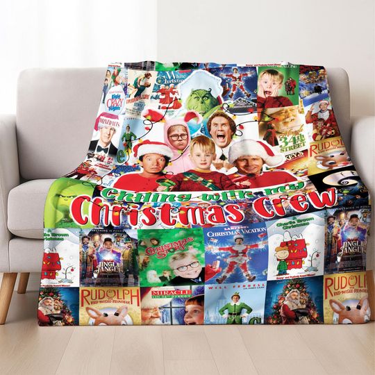 Discover Personalized Christmas Movies Blanket, Christmas Movies Tumbler Wrap Just A Girl Who Loves Christmas Blanket, Baby for Gift