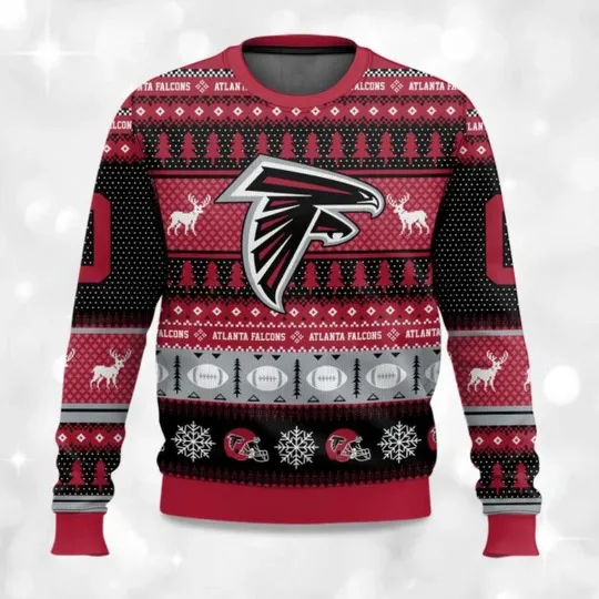 Discover Personalized Christmas Falcons Ugly Sweater, Christmas Gift For Men, Women