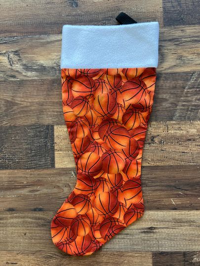 Discover Basketball Theme Christmas Stocking Handmade
