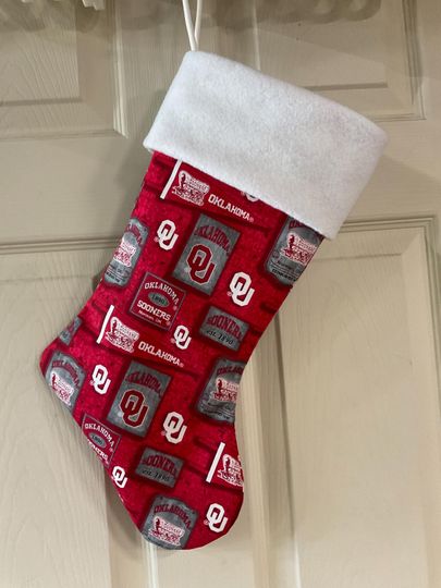 Discover Oklahoma Sooners Christmas Stocking