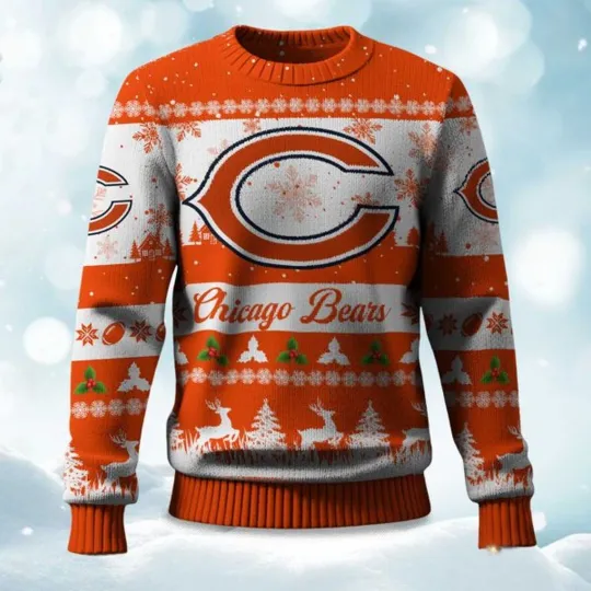 Discover 2025 Christmas Bears Festive Reindeer & Tree Ugly Sweater - Christmas Gift 2025