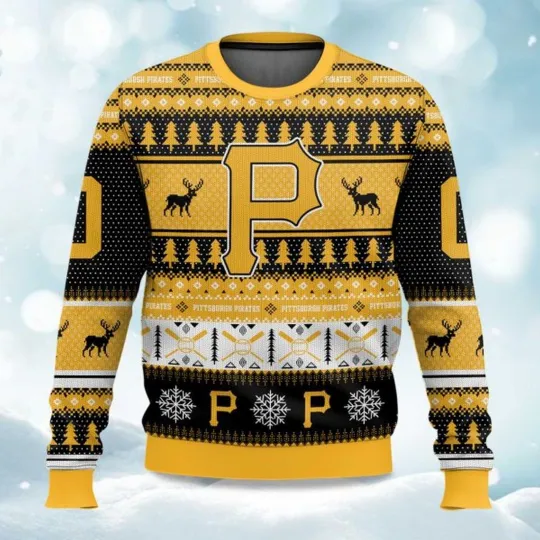 Discover 2025 Christmas Pirates Baseball Personalized Ugly Sweater -  Christmas Gift