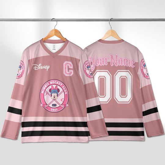 Discover Personalized Minnie Hockey, Personalized Ice Hockey Jersey