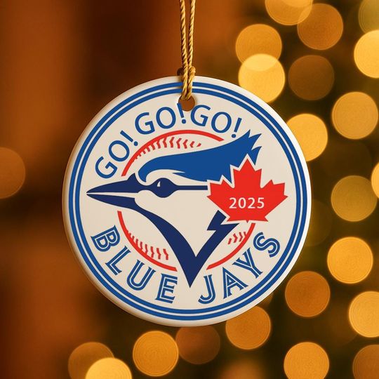 Discover Personalized Toronto Baseball Ornament 2025 | Ceramic Fan Gift | Blue Jays Team Christmas Keepsake