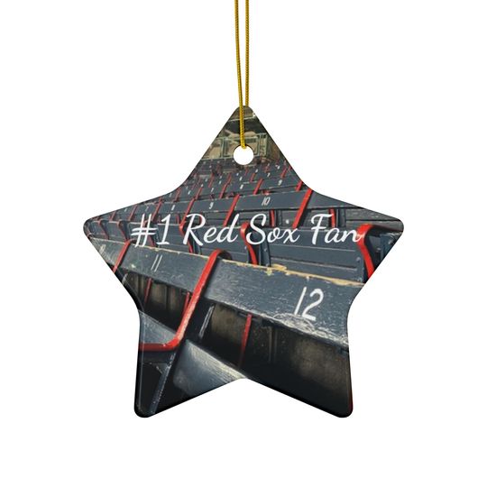 Discover Ceramic Ornament, Baseball Fan Gift, Red Sox Decor, Fenway Park Ornament, Sports Team Decoration, MLB Christmas Tree Ornament