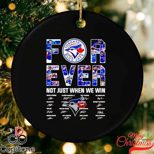 Discover Toronto Blue Jays 2025 American League Champions forever not just when we win team players 2-sided Acrylic Ornament