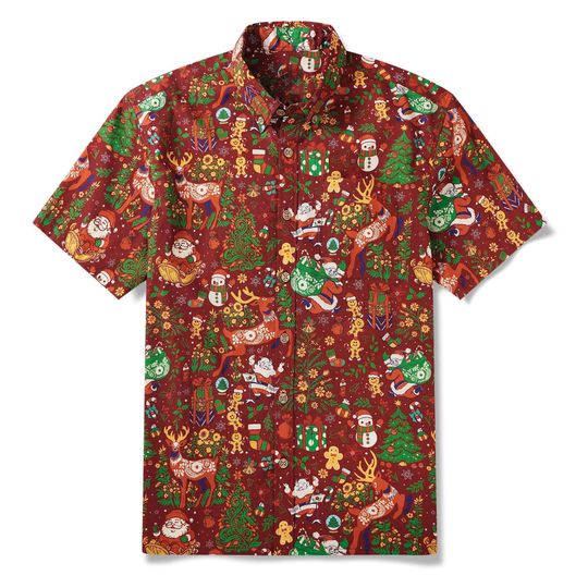 Discover Christmas Essence Hawaiian Shirt, Holiday Aloha Shirt