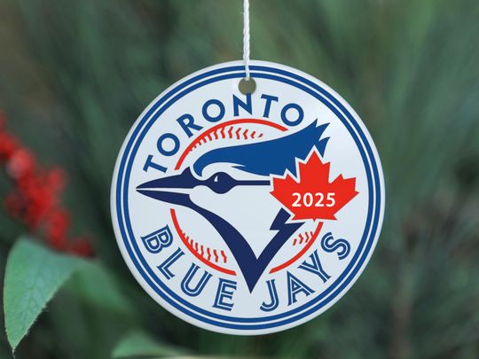 Discover Custom Toronto Baseball Ornament 2025 | Blue Jays Fan Christmas Gift | Ceramic Holiday Keepsake