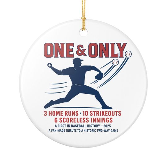 Discover LA Baseball History Made Oct 17 2025,  Keepsake, Souvenir, Memorabilia, Gift Idea, Ceramic Ornament,