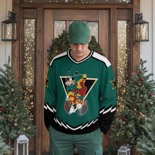 Discover Vintage Disney Goofy Hockey Jersey, Goofy Sport Team Hockey Jersey, Mickey & Friends Hockey Outfit, Disneyland Family Matching Trip Outfits