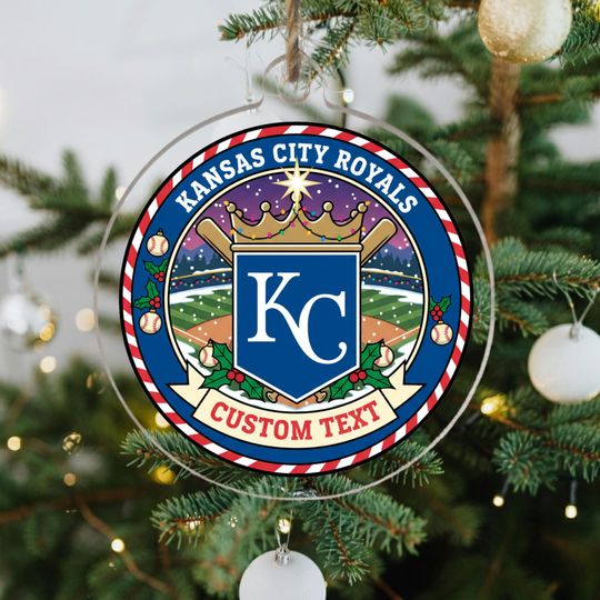 Discover Personalized Kansas City Royals Ornament, Acrylic Baseball Christmas Gift
