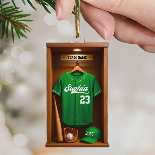 Discover 2D flat Custom Sports Keepsake - Personalized Acrylic Ornament - Christmas Gift for Son, Daughter, Grandson, Granddaughter