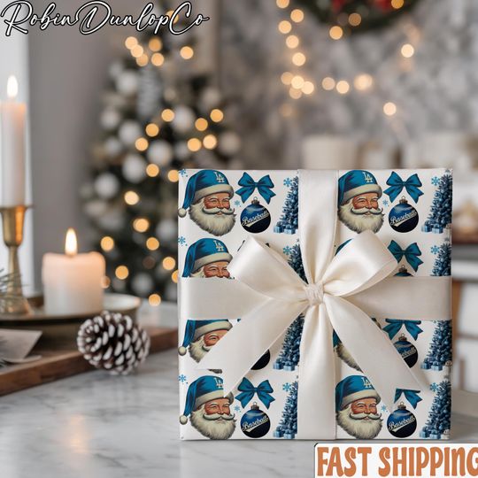 Discover Baseball Wrapping Paper, Santa Playing Baseball Wrapping Paper, Christmas Baseball Wrapping Paper Roll, Players Fans Christmas