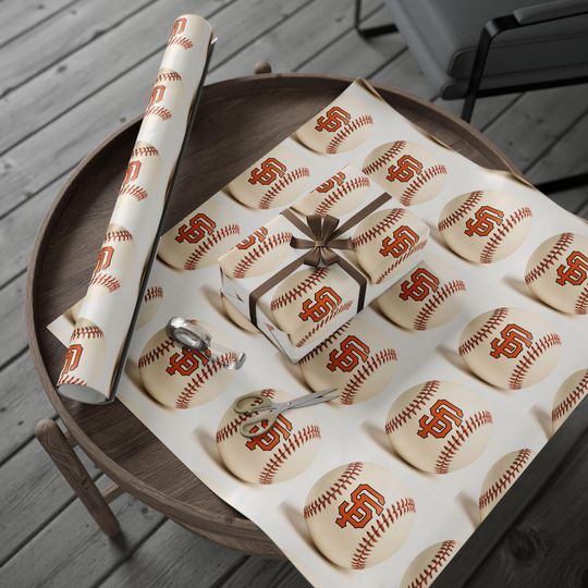 Discover Baseball Pattern Wrapping Paper | Sports Gift Wrap, Seamless Baseball Design