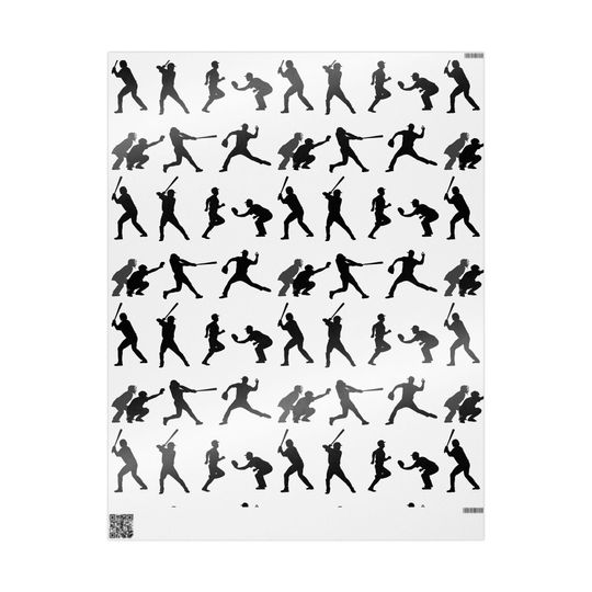 Discover Baseball Wrapping Paper, Fun Gift Wrap for Birthday, Celebration, Christmas, Creative Wrapping, Modern Decor