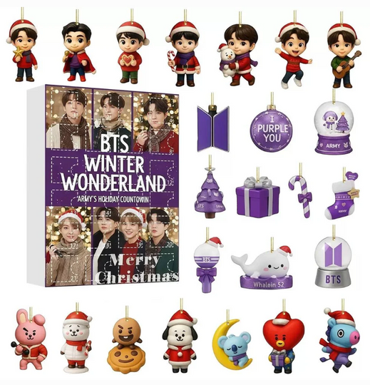 BTS Winter Wonderland Acrylic Advent Calendar Blind Box