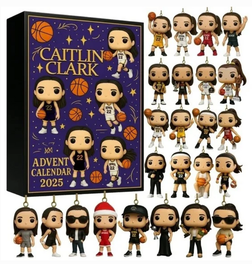 Discover Caitlin Clark 2025 Acrylic Advent Calendar Blind Box