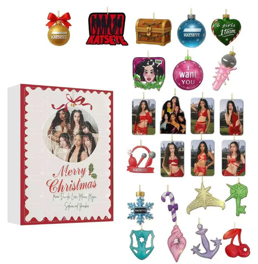 Discover Acrylic Advent Calendar Blind Box - Kat-seye Decorative Holiday Calendar