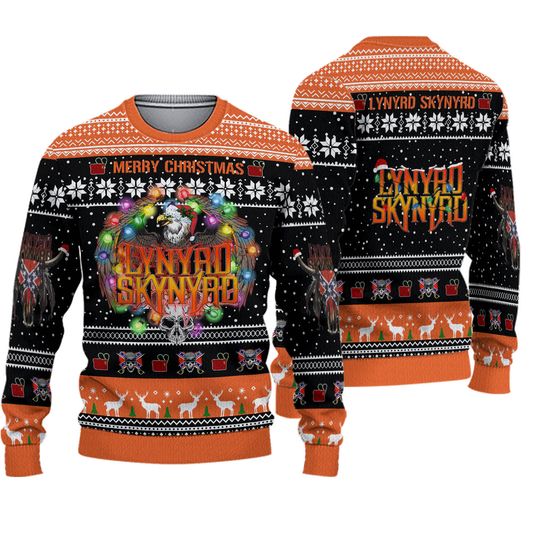 Lynyrd Skynyrd Ugly Sweater Christmas S-5XL