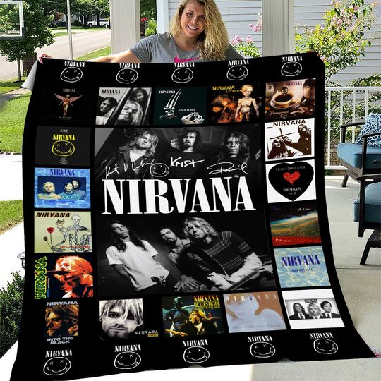 Nirvana Fleece Blanket | Christmas Gift | Gift Idea For Fans