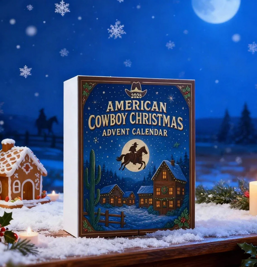 American Cowboy Acrylic Advent Calendar Blind Box