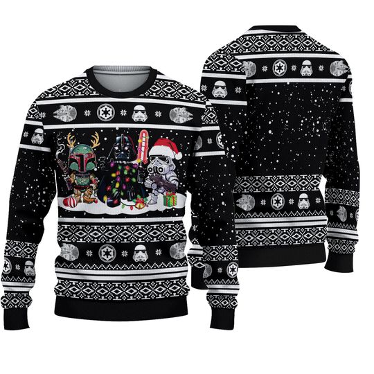 New Star wars darth vader Black ugly sweater Christmas Gift Us Size Best Price