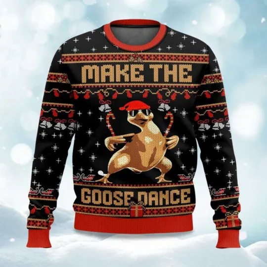 Discover Make The Goose Dance Ugly Christmas Sweater Christmas Gift