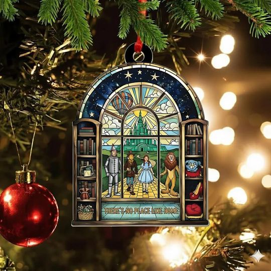 Discover Wizard Witch Ornament, Oz Christmas Acrylic Ornament, Emerald City Holiday Decor, Movie Themed Christmas Ornament, Unique Home Keepsake