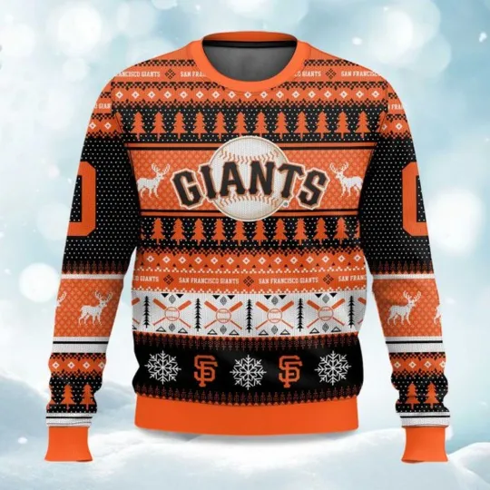 Discover Personalized Christmas Giants Baseball Ugly Sweater, Christmas Gift
