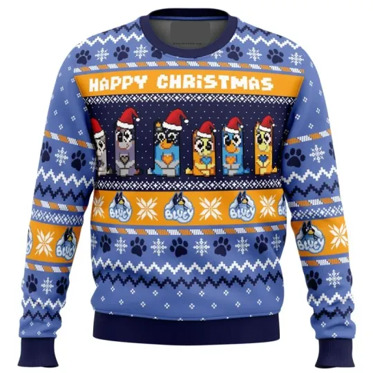 Happy Christmas BlueyDad Ugly Christmas Sweater