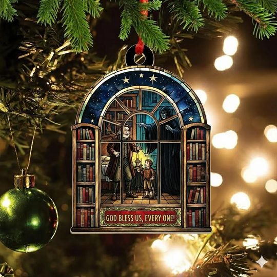Discover A Christmas Carol Ornament: Book Lover Gift, Acrylic Holiday Decor