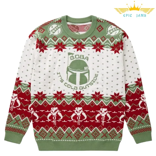 Discover Disney Star Wars Boba Fett Christmas Holiday Ugly Sweater