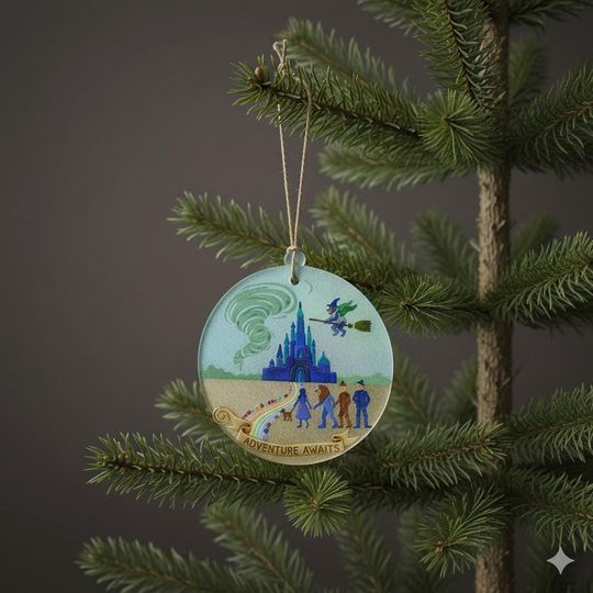 Discover Wicked Christmas Ceramic Ornament, Oz Witch Sea Glass Keepsake, Over The Rainbow Gift, Fantasy Adventure Ornament, Movie Collector Gift