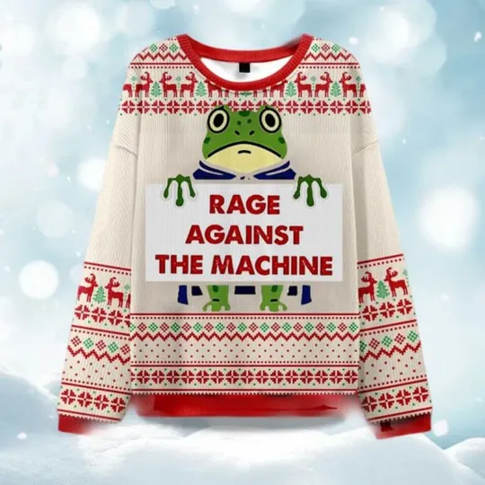 Discover Rage Against​ Ugly Christmas Sweater - Christmas Gift 2025