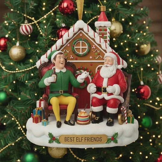 Discover Friendship Christmas Ornament, Christmas Movie Themed Ornament, Elf Besties Keepsake, Best Elf Friend Gift, Friendship Christmas Ornament