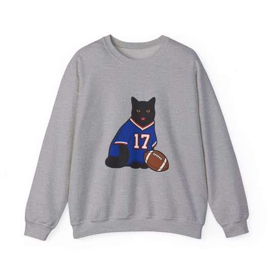 Discover Cat Buffalo Bills Sweatshirt: #17 Jersey, Football Fan Apparel, Buffalo Football
