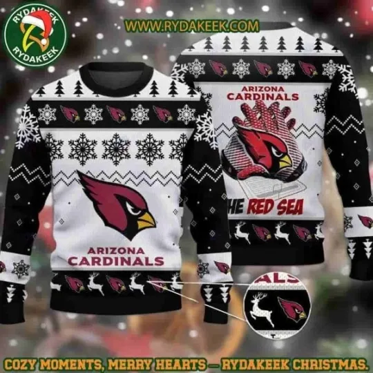 Arizonna Cardinals 3D Christmas Ugly Sweater