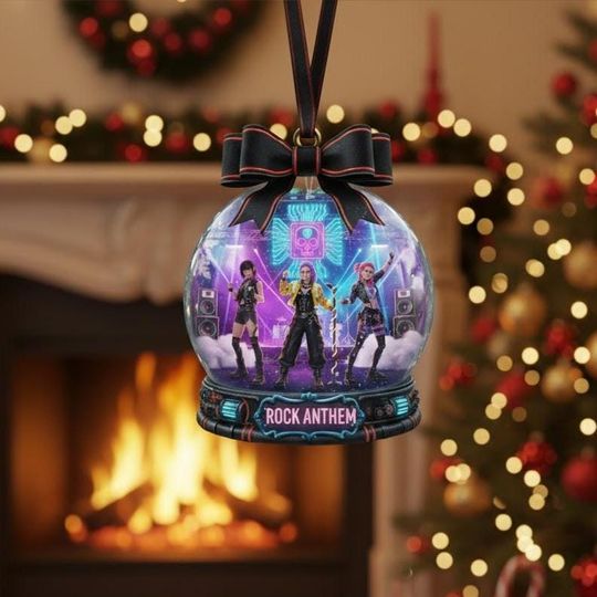 Discover Personalized Huntrix Acrylic Ornament, KPOP Demon Hunters Christmas Keepsake