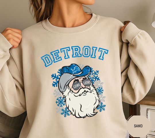 Discover Christmas Detroit Lions Football Sweater,Retro Detroit Fan gift,Detroit Football Fan Gift,Lins Gameday Sweatshirt,Go Lions Mascot Sweatshirt